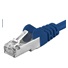 PREMIUMCORD Patch kábel CAT6a S-FTP, RJ45-RJ45, AWG 26/7 0,25m modrý