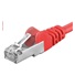 PREMIUMCORD Patch kábel CAT6a S-FTP, RJ45-RJ45, AWG 26/7 0,25m červený