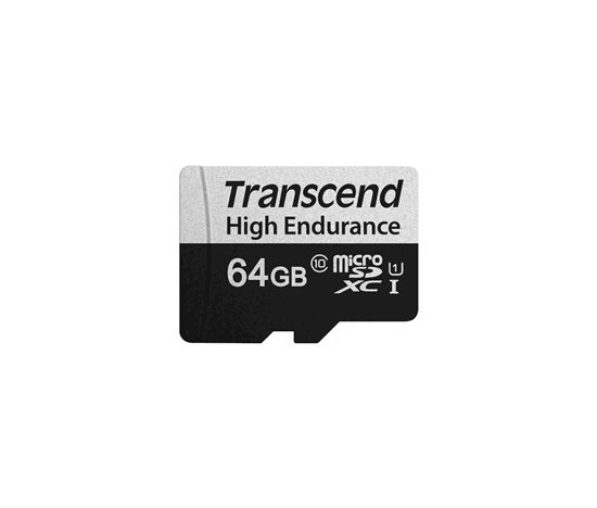 Karta TRANSCEND MicroSDXC 64GB 350V, vysoká odolnosť