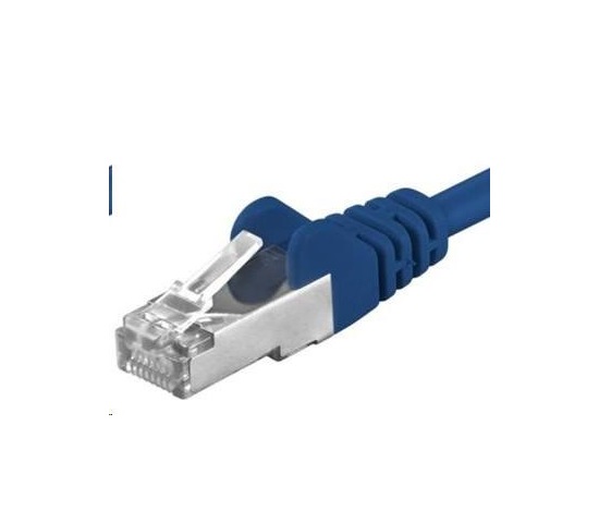 PREMIUMCORD Patch kábel CAT6a S-FTP, RJ45-RJ45, AWG 26/7 1,5m modrý