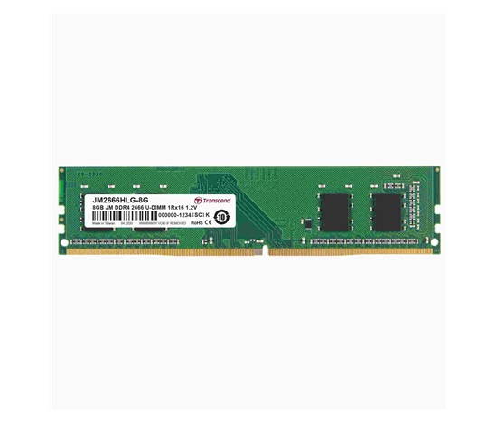 DDR4 8GB 2666MHz TRANSCEND 1Rx16 1Gx16 CL19 1.2V