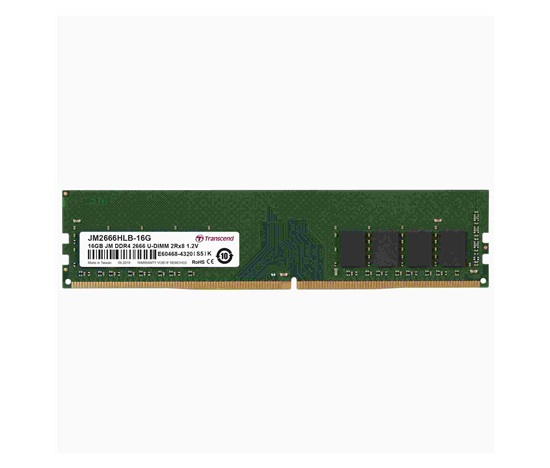 DDR4 DIMM 16GB 2666MHz TRANSCEND 2Rx8 1Gx8 CL19 1.2V