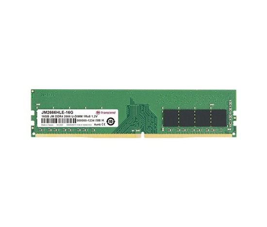 DDR4 DIMM 16GB 2666MHz TRANSCEND 1Rx8 2Gx8 CL19 1.2V