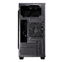 EVOLVEO Shaw 2, case mATX, 1x 120 mm ventilátor, přední mesh panel, prachový filtr, bez zdroje, černá