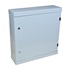 Nástenný vertikálny rack 19" 2U+4U, hĺbka 15,5 cm, sivý, antivandal = z hrubého 1,2 mm plechu + 2x zámok