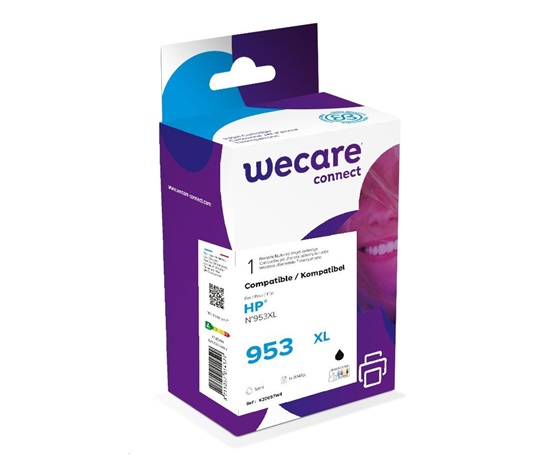 WECARE ARMOR kazeta pre HP OfficeJet Pro 8218, 8710, 8720, 8730, 8740 čierna 53 ml (953XL)