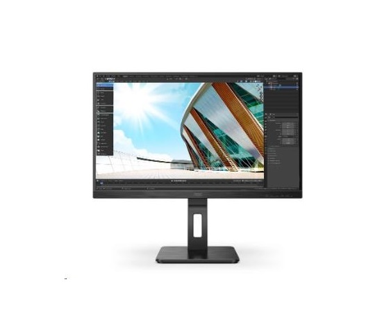 AOC MT IPS LCD WLED 27" 27P2Q - panel IPS, 1920x1080, D-Sub, DVI, HDMI, DP, USB, reproduktory, pivot