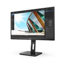 AOC MT IPS LCD WLED 27" 27P2Q - panel IPS, 1920x1080, D-Sub, DVI, HDMI, DP, USB, reproduktory, pivot