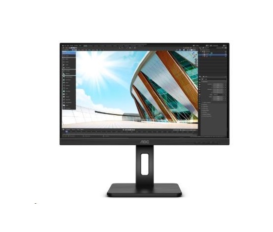 AOC MT IPS LCD WLED 27" U27P2 - IPS panel, 3840x2160, HDMI, DP, USB, reproduktory, pivot