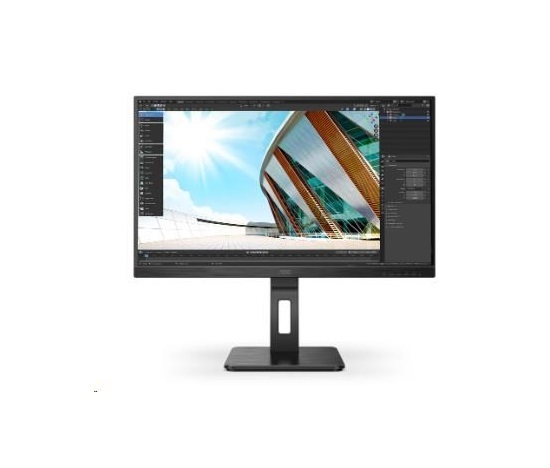 AOC MT IPS LCD WLED 27" Q27P2Q - IPS panel, 2560x1440, D-Sub, HDMI, DP, USB, repro, pivot