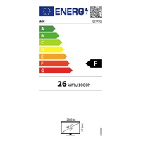 AOC MT IPS LCD WLED 27" Q27P2Q - IPS panel, 2560x1440, D-Sub, HDMI, DP, USB, repro, pivot