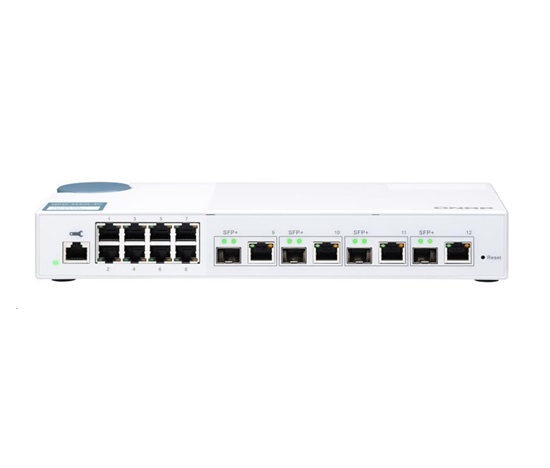 QNAP QSW-M408-4C (8x1GbE,4x10GbE RJ45/SFP+)