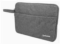 MANHATTAN Laptop Sleeve Seattle, vhodný pre širokouhlé obrazovky do 14.5", 383 x 270 x 30 mm, sivá