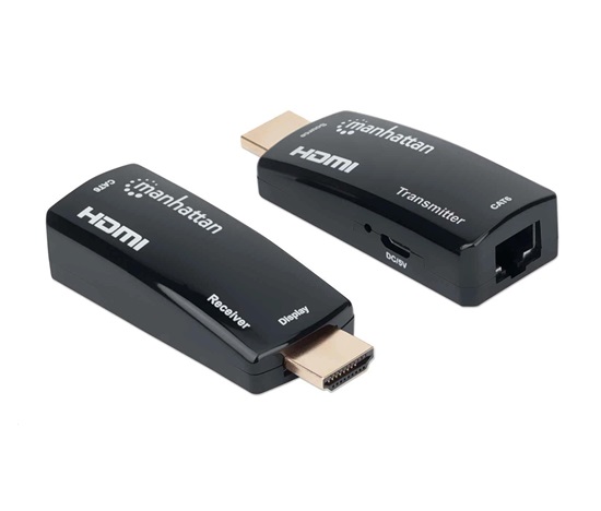 MANHATTAN HDMI extender pomocou jedného kábla Cat5e/6 do 60 m, čierny, maloobchodná krabica