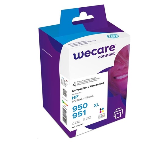 WECARE ARMOR kazeta pre HP Officejet Pro 8100, 8600, 1B+1C+1M+1Y, 1x75/3x30ml, 1x2890p/3x2295p (C2P43AE/950XL/951XL)