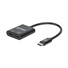 MANHATTAN USB 2.1 zvukový adaptér, USB Type-C na C/F (audio) a C/F (PD) čierny, maloobchodná krabica