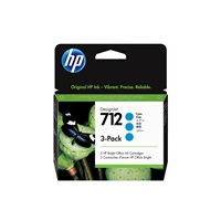 HP 712 3-Pack 29-ml Cyan DesignJet Ink Cartridge