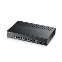 Zyxel GS2220-10 10-portový gigabitový riadený prepínač L2, 8x gigabit RJ45, 2x gigabit RJ45/SFP