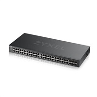 Zyxel GS2220-50 50-portový gigabitový riadený prepínač L2, 44x gigabitový RJ45, 4x gigabitový RJ45/SFP, 2x gigabitový SFP