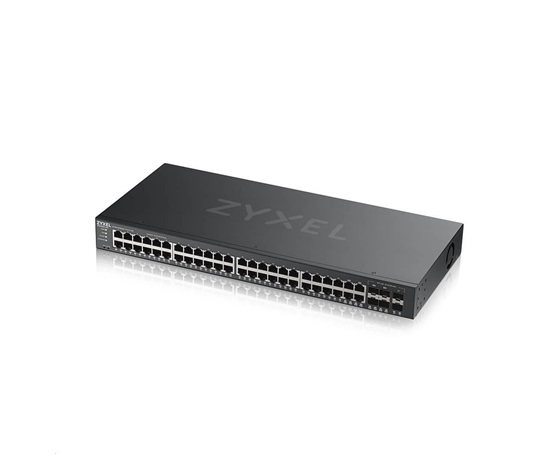 Zyxel GS2220-50 50-portový gigabitový riadený prepínač L2, 44x gigabitový RJ45, 4x gigabitový RJ45/SFP, 2x gigabitový SFP