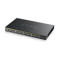 Zyxel GS2220-50HP 50-portový gigabitový PoE manažovaný L2 switch, 44x gigabitový RJ45, 4x gigabitový RJ45/SFP, 2x SFP, PoE 375W