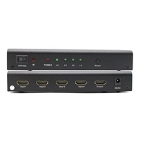 PREMIUMCORD HDMI prepínač 4:1 s audio výstupmi ( stereo, Toslink, koaxiálny )