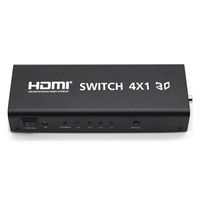 PREMIUMCORD HDMI prepínač 4:1 s audio výstupmi ( stereo, Toslink, koaxiálny )