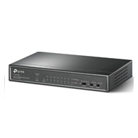 TP-Link CCTV switch TL-SF1009P (8x100Mb/s, 1x100Mb/s uplink, 8xPoE+, 65W, fanless)