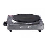 Orava VP-8 S elektrický vařič, 1500 W, 1 plotýnka, 185 mm, regulace teploty, světelná kontrolka, stříbrná