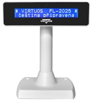 Virtuos zákaznícky displej Virtuos FL-2025MB 2x20, USB, biely