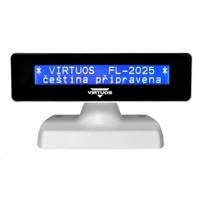 Virtuos zákaznícky displej Virtuos FL-2025MB 2x20, USB, biely