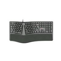 C-TECH Klávesnice KB-113E USB, ERGO,  černá, CZ/SK