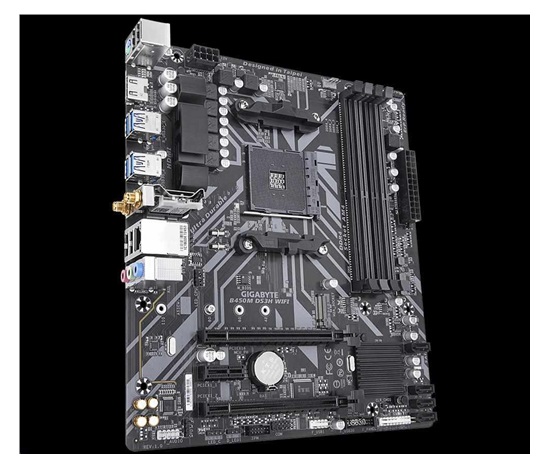 GIGABYTE MB Sc AM4 B450M DS3H WIFI, AMD B450, 4xDDR4, 1xHDMI, mATX