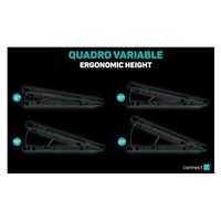 CONNECT IT Chladiaca podložka pod notebook, čierna