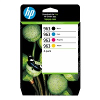 HP 963 CMYK Original Ink Cartridge 4-Pack (700 / 700 / 700 / 1,000 pages)