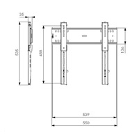Vogel's PFW 6400 - fixní LCD profi držák M