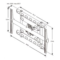 Vogel's PFW 6852 - Rameno na displeje do 136 kg