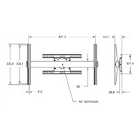 Vogel's PFW 6858 - LCD držák s rotací 90°