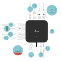 dokovacia stanica iTec USB-C s dvoma displejmi, Power Delivery 100 W + univerzálna nabíjačka 112 W