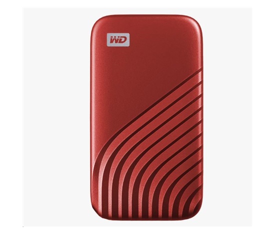 SanDisk WD My Passport SSD externý 2 TB , USB-C 3.2 , 1050/1000MB/s R/W PC a Mac , červená