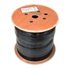 UTP kábel LEXI-Net, Cat6, drôt, dvojitý PVC+PE, čierny, 500 m, cievka