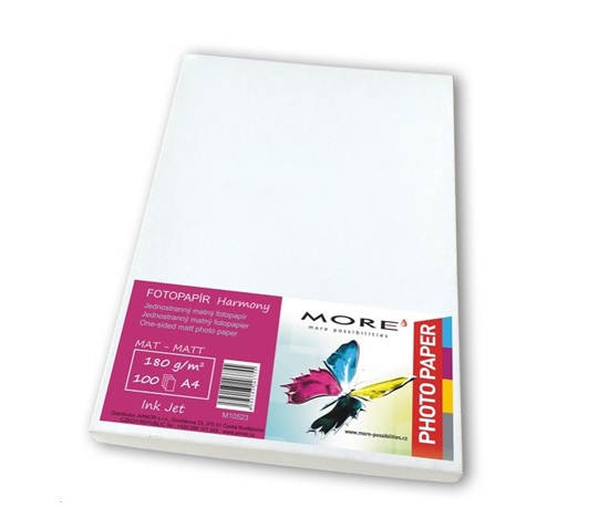 Fotopapier Harmony 170g/m2; matný;Jednostranný matný fotopapier VIAC Fotopapier Harmony 170g/m2,100 listov str., Ink Jet
