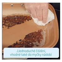 Livington Black Doubletta - Otočná pánev smažení/grill