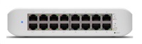 UBNT UniFi Switch USW-Lite-16-PoE [16xGigabit, 8x PoE out 45W, 802.3at/af, 16Gbps]