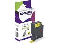 Páska WECARE ARMOR pre DYMO S0720580, čierna/žltá, 12 mm x 7 m