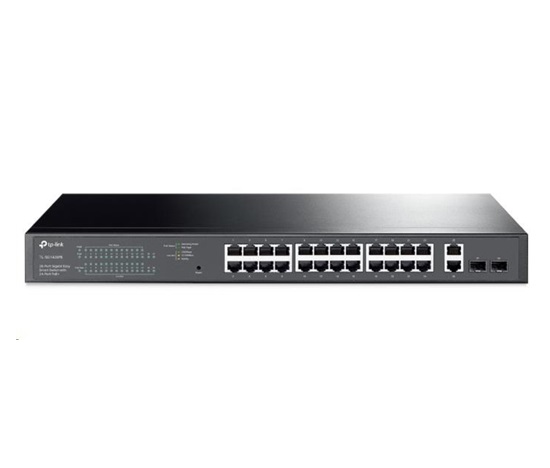 TP-Link Easy Smart switch TL-SG1428PE (26xGbE, 2xSFP, 24xPoE+, 250W)