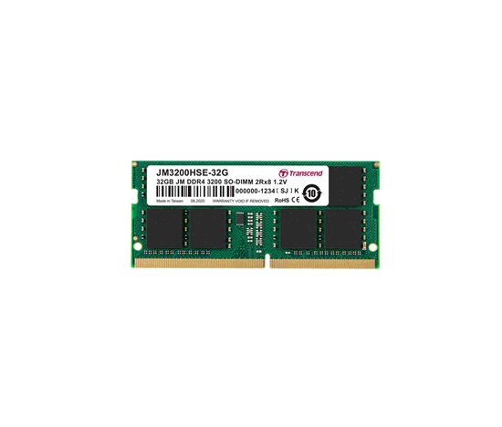 SODIMM DDR4 32GB 3200MHz TRANSCEND 2Rx8 2Gx8 CL22 1.2V