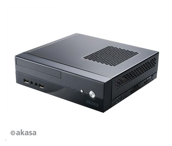 AKASA case Crypto T1, tenký mini-ITX, VGA a COM port