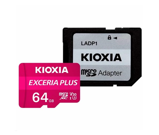 Karta microSD KIOXIA Exceria Plus 64GB M303, UHS-I U3 Class 10