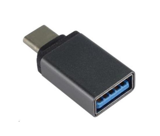 Adaptér PREMIUMCORD USB 3.1 C/male - USB 3.0 A/samica, kovovo sivá, OTG